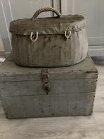 Brocante oude franse mand, Ophalen of Verzenden, Zo goed als nieuw, Rond, Riet