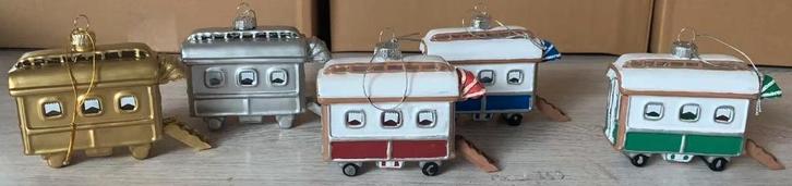 unieke kerstbal woonwagen 15,00 euro per stuk, Diversen, Kerst, Nieuw, Ophalen of Verzenden