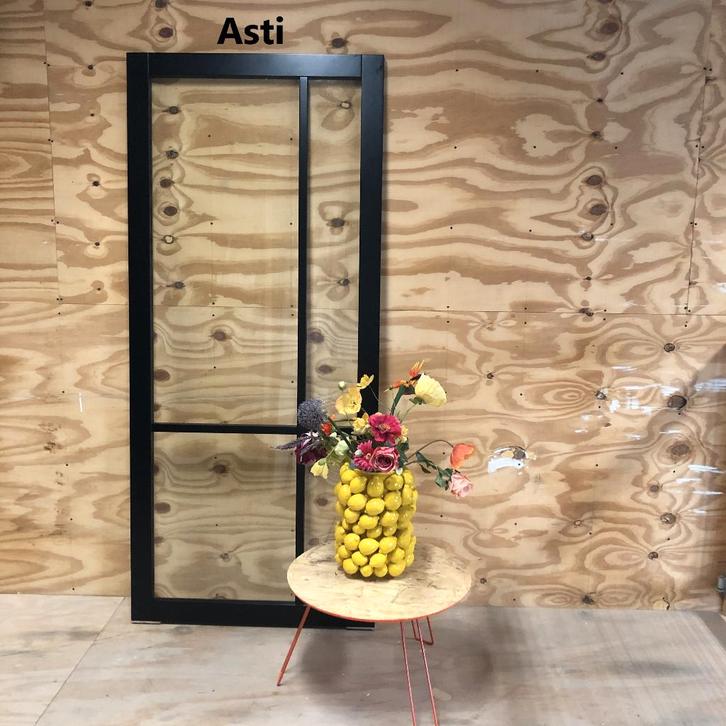 Staallook, Industriële deuren, zwarte deuren (B-keus), Doe-het-zelf en Verbouw, Deuren en Horren, Zo goed als nieuw, Binnendeur