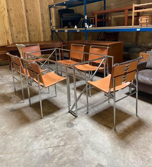 Eileen Gray DoubleX Roquebrune classicon design stoelen, Huis en Inrichting, Tafels | Eettafels, Gebruikt, Ophalen