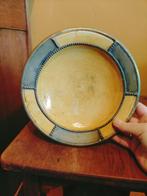 Okergele Marokkaanse schaal / sierbord 22,5 cm doorsnee, Schaal, Rond, Ophalen of Verzenden, Zo goed als nieuw