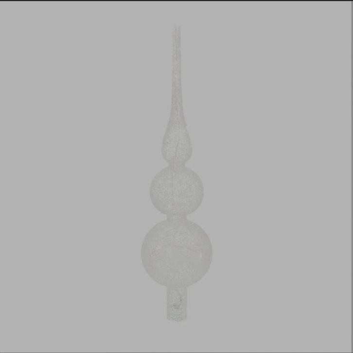 Glas | Transparant | 35 cm | Warm wit LED | op batterijen, Diversen, Kerst, Nieuw, Ophalen of Verzenden