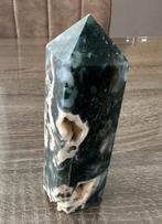 Mosagaat druzy punt, Verzamelen, Mineralen en Fossielen, Ophalen of Verzenden, Mineraal