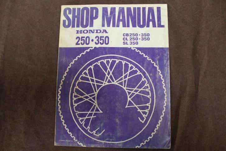 Honda CB250 CL250 CB350 SL350 1976 motorcycle shop manual, Motoren, Handleidingen en Instructieboekjes, Honda, Ophalen of Verzenden