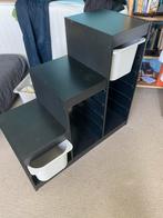 Trofast Ikea zwart met bakken grijs, Huis en Inrichting, Ophalen, Overige materialen, Minder dan 50 cm, Gebruikt