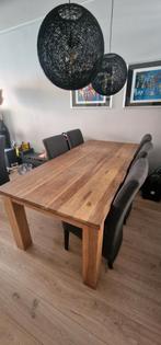 Eiken eettafel  220x100, Huis en Inrichting, Complete inboedels, Ophalen
