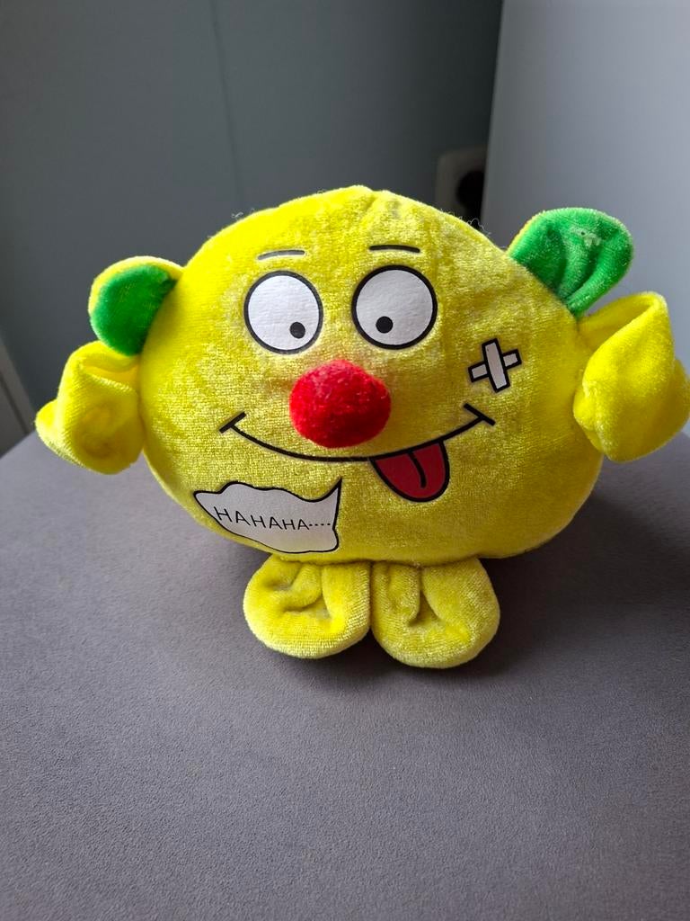 Grappig geel pluche dier, Ophalen of Verzenden, Gebruikt, Overige typen
