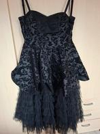 Hell Bunny Gothic Jurk met Strik, Kleding | Dames, Jurken, Maat 38/40 (M), Zwart, Ophalen of Verzenden, Zo goed als nieuw