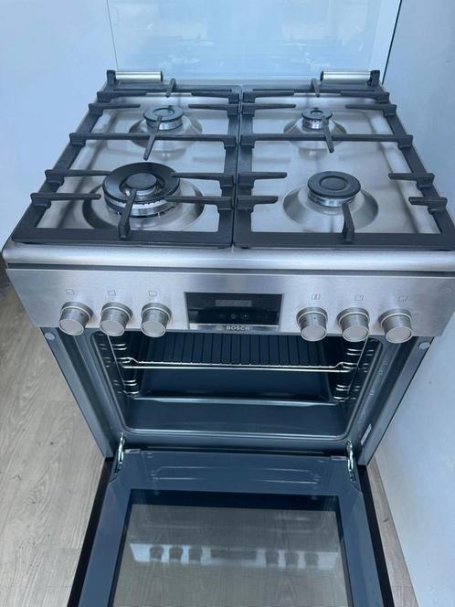 Bosch gasfornuis met elektrische heteluchtoven., Witgoed en Apparatuur, Fornuizen, Zo goed als nieuw, Vrijstaand, Gas, 4 kookzones
