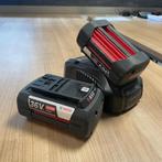 Bosch 36 volt accu (x2) + snellader, Doe-het-zelf en Verbouw, Ophalen of Verzenden, Zo goed als nieuw