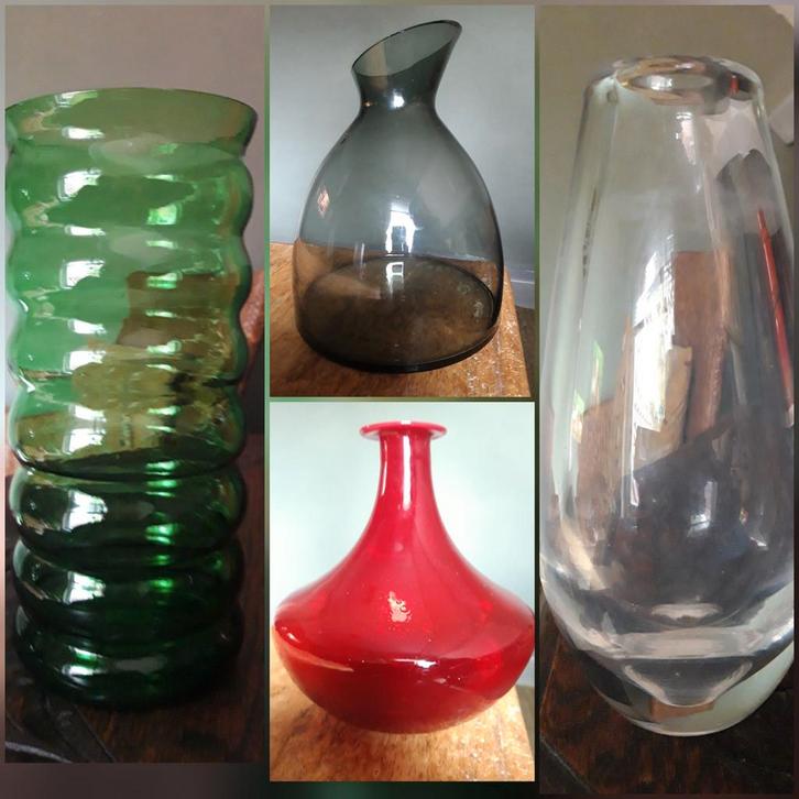 Gekleurde vazen. Vaas glas.
Per stuk € 10,-, Huis en Inrichting, Woonaccessoires | Vazen, Ophalen of Verzenden