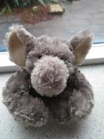 Liggende Olifant van Bijenkorf grijs draadjesvelours, Ophalen of Verzenden, Zo goed als nieuw, Olifant