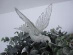 Kerstbal vogel Kolibrie knijper / clip zilver + strasstenen, Diversen, Kerst, Gebruikt, Ophalen of Verzenden