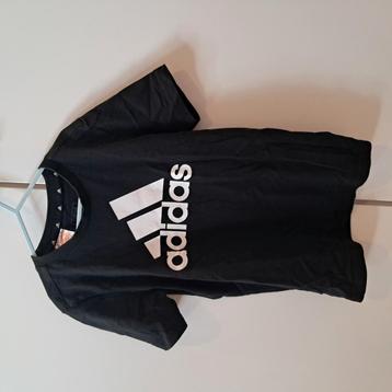 Adidas tshirt 9-10y 140 (zwart) beschikbaar voor biedingen