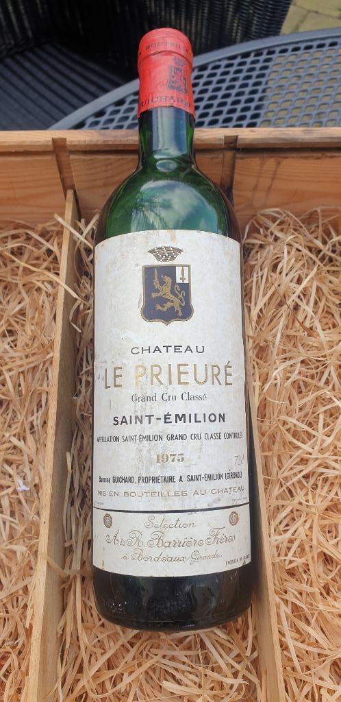 CHATEAU LE PRIEURE 1975 ST. EMILION, Verzamelen, Wijnen, Nieuw, Rode wijn, Frankrijk, Vol, Ophalen of Verzenden