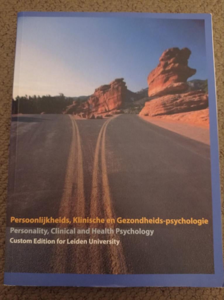 Persoonlijkheids-, Klinische en Gezondheids-psychologie, Boeken, Ophalen of Verzenden, Zo goed als nieuw, WO, Onbekend