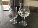 2 nieuwe glazen, Ophalen of Verzenden, Zo goed als nieuw, Bierglas