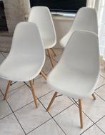 Witte Eames Stijl Stoelen - Set van 4, Ophalen, Kunststof, Gebruikt, Wit