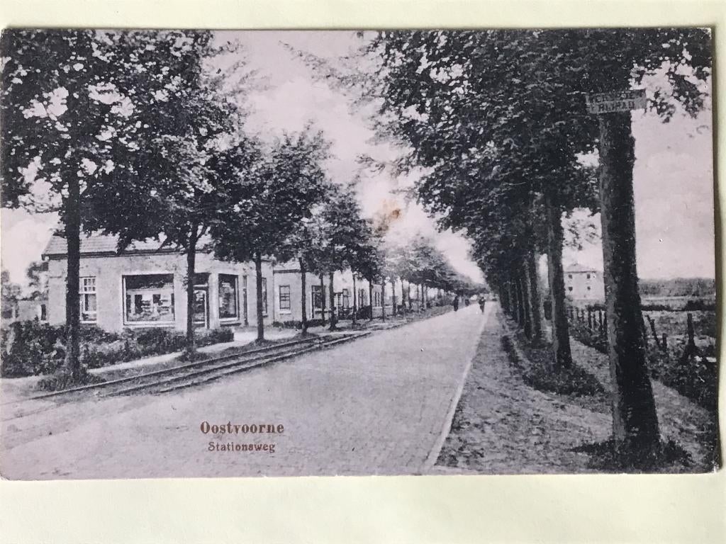 Oostvoorne Stationsweg 1921, Verzenden, 1920 tot 1940, Gelopen, Zuid-Holland
