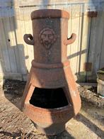 Vuurkorf buitenkachel met Leeuwenkop gietijzer, Ophalen, Gebruikt, Vuurkorf