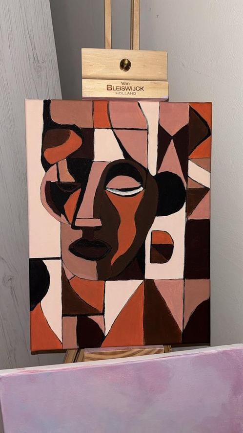 Moderne schilderij, Antiek en Kunst, Kunst | Schilderijen | Abstract, Ophalen of Verzenden