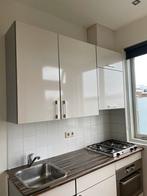 Keukenblok met inbouwapparatuur, Huis en Inrichting, Keuken | Complete keukens, Ophalen, Gebruikt, Wit, Enkelwandige keuken