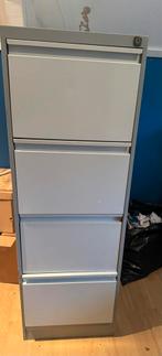 Metalen archiefkast met 4 lades, Huis en Inrichting, Kasten | Roldeurkasten en Archiefkasten, Ophalen, Minder dan 50 cm, Gebruikt