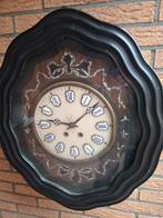Antieke Wandklok met Inlegwerk, Antiek en Kunst, Antiek | Klokken, Ophalen of Verzenden