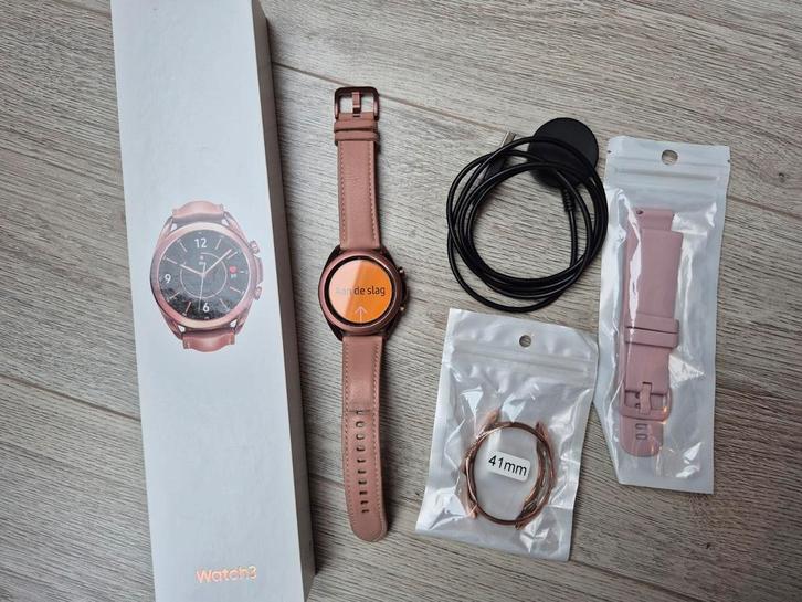 Samsung galaxy watch 3 mystic bronze zgan, Sieraden, Tassen en Uiterlijk, Smartwatches, Zo goed als nieuw, Android, Ophalen
