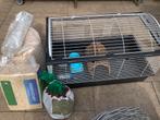 Cavia kooi met Beukensnippers, hooi, waterdispancer, Dieren en Toebehoren, Kooi, Gebruikt, 75 tot 110 cm, Cavia