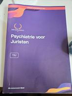 Psychiatrie voor juristen athena tilburg university master, Ophalen of Verzenden, Zo goed als nieuw, WO