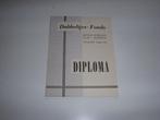 Diploma dubbeltjes - fonds, Motor afdeling K.L.M Schiphol, Ophalen of Verzenden, Gebruikt, Overige typen