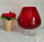 Prachtige rode ballonvaas retro jaren 70, Antiek en Kunst, Antiek | Vazen, Ophalen of Verzenden