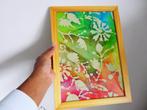 Ingelijste batik doek, Ophalen of Verzenden