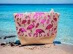 Nieuw strandtas flamingo roze, Sieraden, Tassen en Uiterlijk, Tassen | Damestassen, Nieuw, Overige typen, Roze, Verzenden