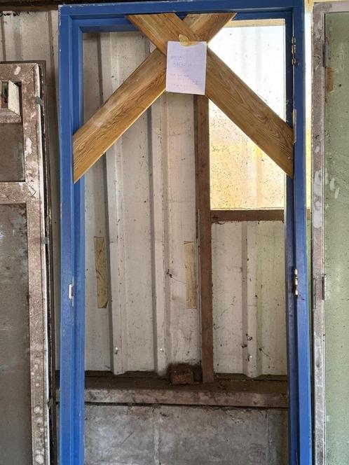 Deurkozijn 92,5x217, Tuin en Terras, Tuinpoorten, Gebruikt, Hout, Ophalen