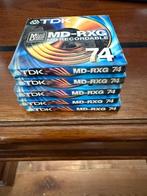 5 x nieuwe TDK MD RXG 74 recordable Minidisc, Audio, Tv en Foto, Walkmans, Discmans en Minidiscspelers, Ophalen of Verzenden, Minidisc-recorder
