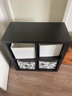 Ikea kallax kast 2x2 incl opbergers, Ophalen of Verzenden, Zo goed als nieuw