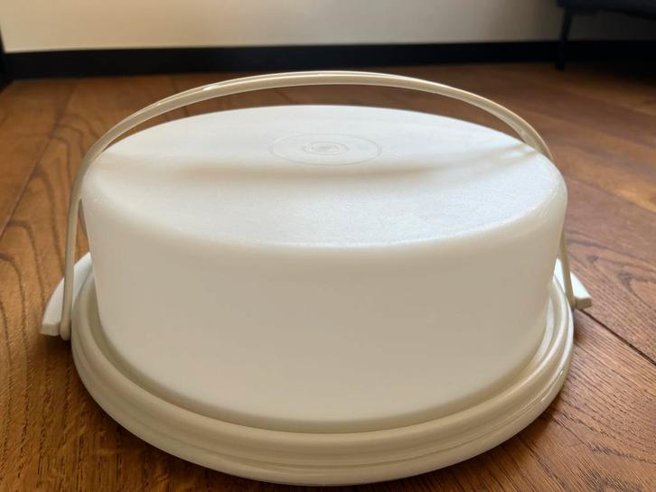 Tupperware Taartdoos, Huis en Inrichting, Keuken | Tupperware, Zo goed als nieuw, Overige typen, Wit, Ophalen of Verzenden