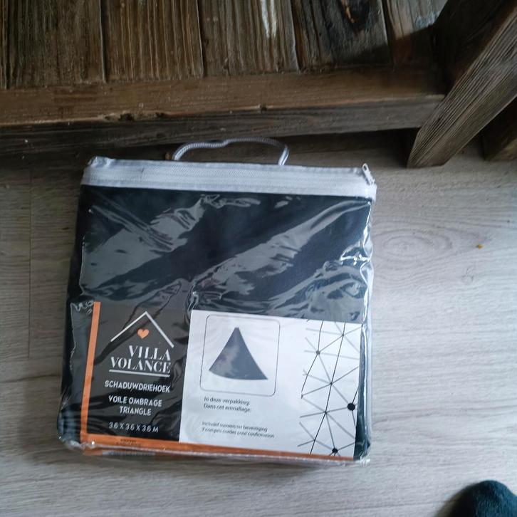 schaduwdoek driehoek schaduw doek nieuw 3.6 x 3.6 antraciet, Tuin en Terras, Schaduwdoeken, Nieuw, Ophalen of Verzenden