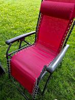 Tuin-ligstoelen Roze, Tuin en Terras, Ophalen of Verzenden, Gebruikt, Kunststof, Verstelbaar