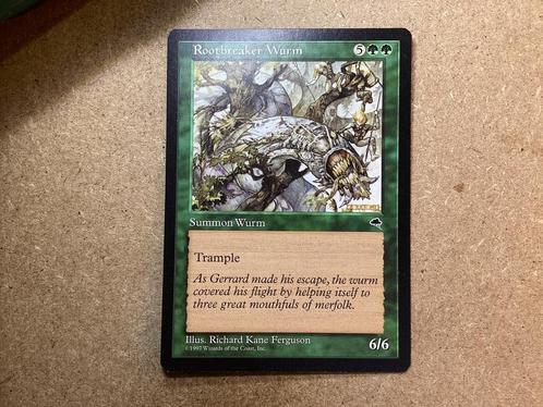 1x Rootbreaker Wurm (Near Mint), Hobby en Vrije tijd, Verzamelkaartspellen | Magic the Gathering, Zo goed als nieuw, Losse kaart