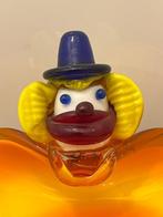 Murano Asbak Clown Oranje, Antiek en Kunst, Ophalen of Verzenden