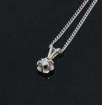 Solitair diamant 14k gouden ketting gourmet dames met hanger, Sieraden, Tassen en Uiterlijk, Kettingen, Met hanger, Voordeelsieraden