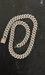 ICED OUT cuban link chain, Sieraden, Tassen en Uiterlijk, Kettingen, Ophalen of Verzenden, Zo goed als nieuw, Zilver