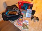 Nintendo Switch + 4 Games + Extra Controller, Spelcomputers en Games, Spelcomputers | Nintendo Switch, Ophalen of Verzenden, Met 2 controllers