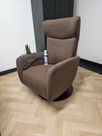 Prominent relaxfauteuil donkerbruin medium, Huis en Inrichting, Ophalen of Verzenden, Zo goed als nieuw, 50 tot 75 cm
