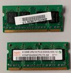 RAM geheugen, 2x 512 MB 2Rx16 PC2, Computers en Software, RAM geheugen, Ophalen, Zo goed als nieuw, Desktop, 1 GB of minder