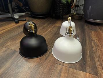 RANARP IKEA Lamp Hanglamp, zwart en Wit, 38 cm 2 Stuk beschikbaar voor biedingen