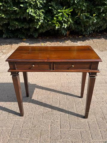 Koloniale Sidetable, Wandtafel, Halkastje, Teak Hout beschikbaar voor biedingen